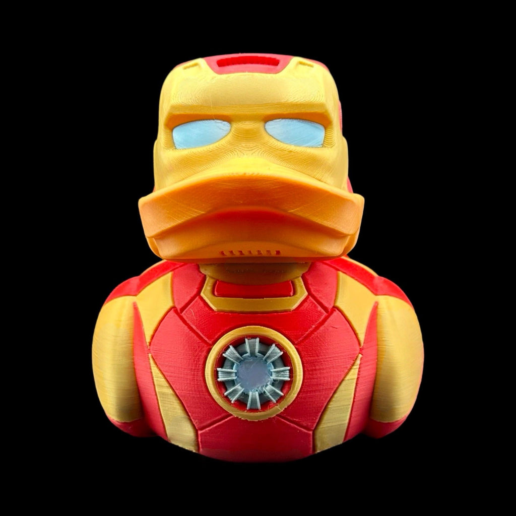 Ironman Simulated Duck 3D Printed Collectible Figure Marvel Fan Unique Desk Toy Office Display Shelf Statue Avenger