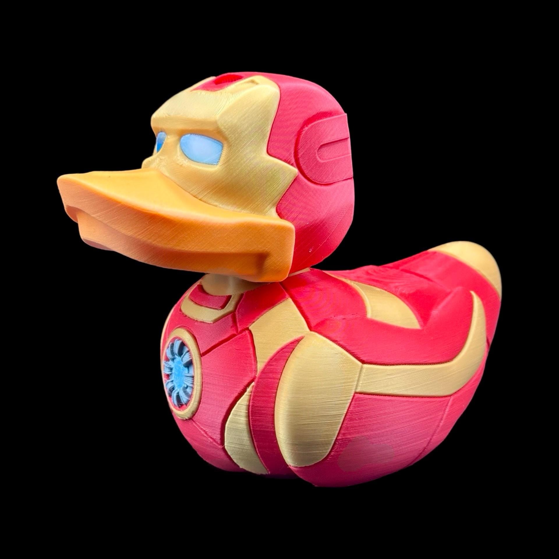 Ironman Simulated Duck 3D Printed Collectible Figure Marvel Fan Unique Desk Toy Office Display Shelf Statue Avenger