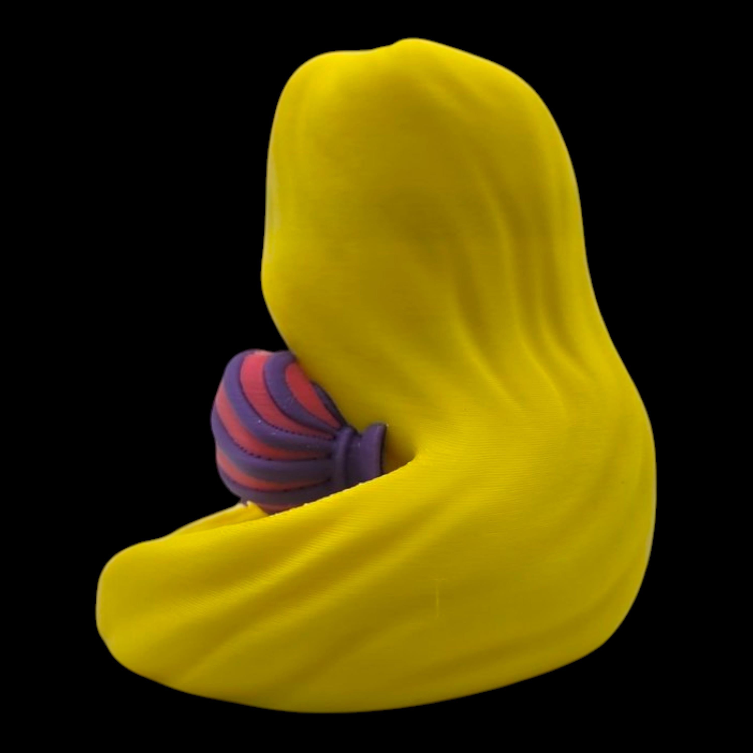 Inspired Rapunzel Tangled Duck Ornament Handcrafted Parody Duck Jeep Ducking 3d Printed Fairytale