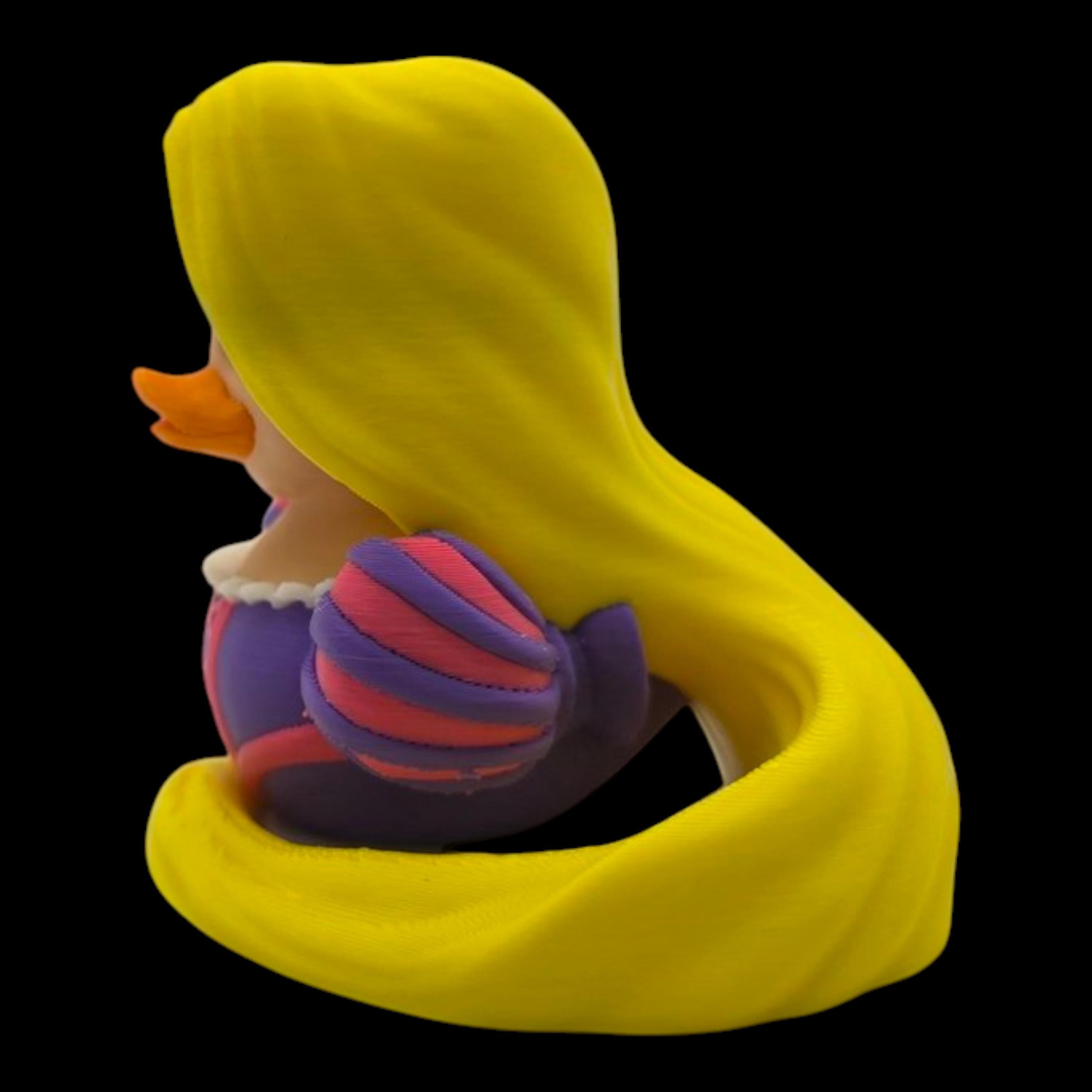 Inspired Rapunzel Tangled Duck Ornament Handcrafted Parody Duck Jeep Ducking 3d Printed Fairytale
