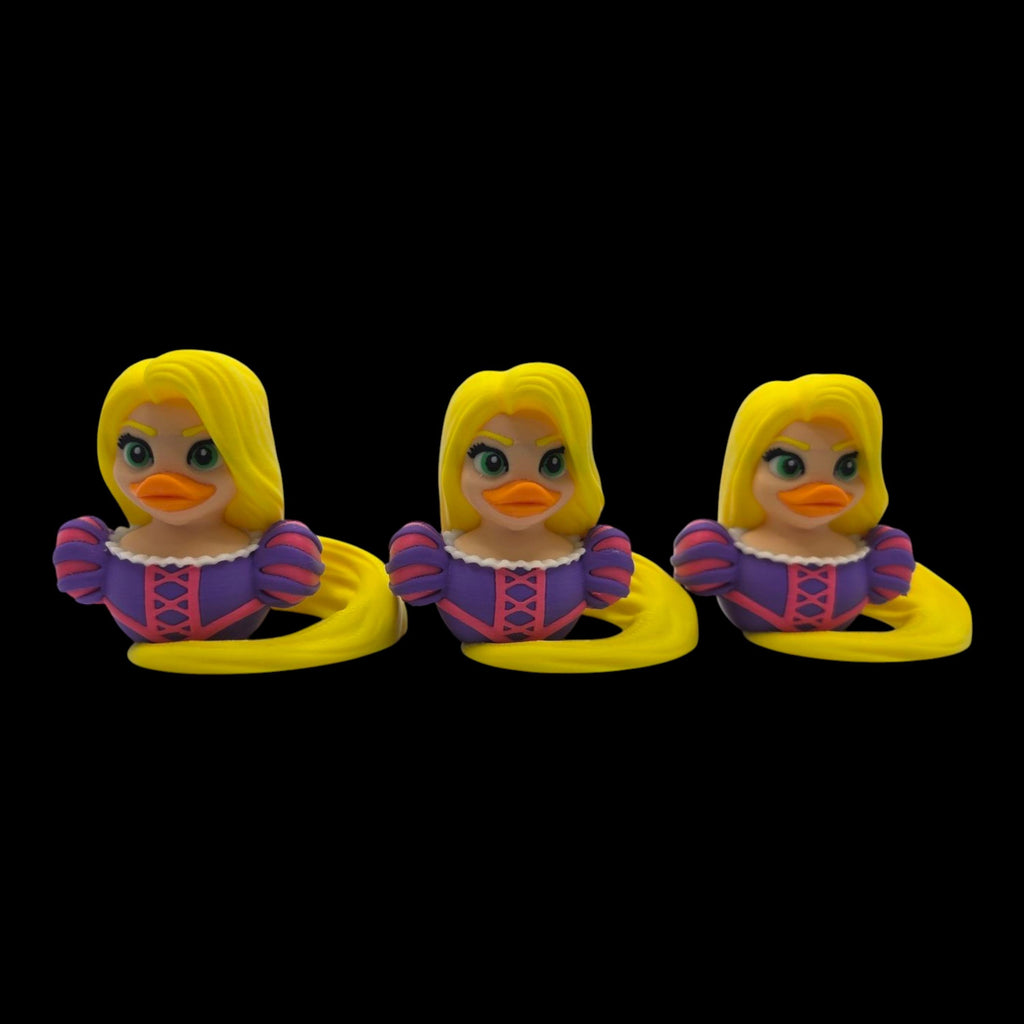 Inspired Rapunzel Tangled Duck Ornament Handcrafted Parody Duck Jeep Ducking 3d Printed Fairytale