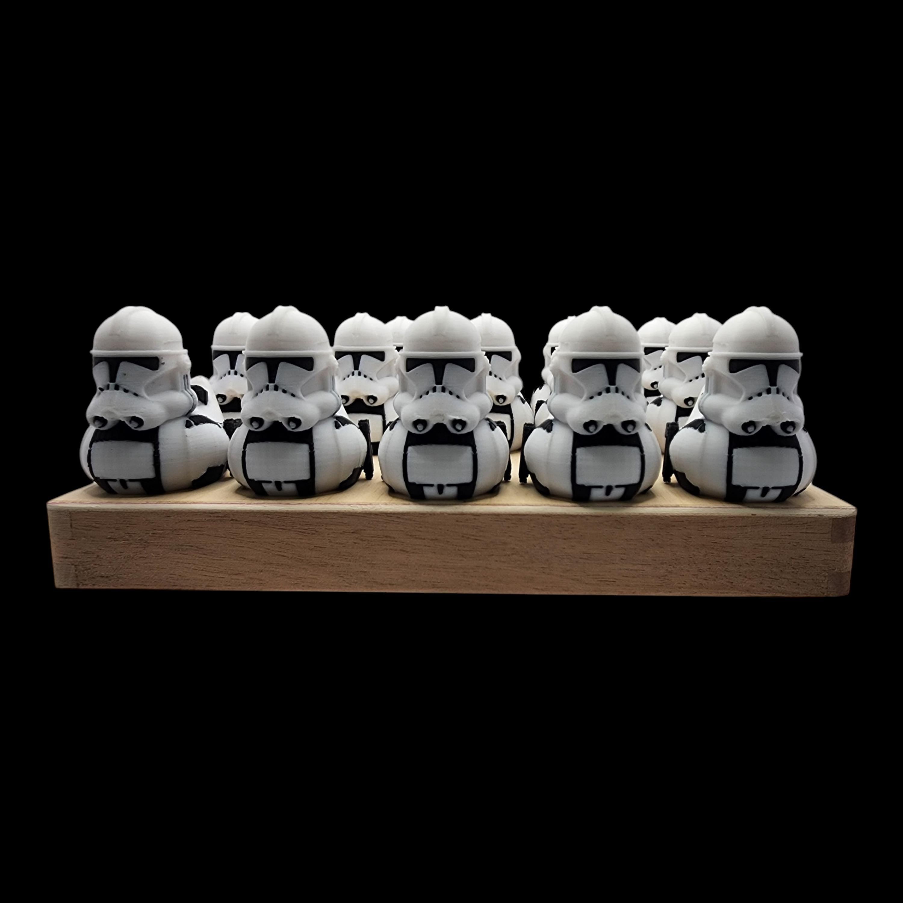 Inspired Clone Trooper Black & White Duck  Star Wars Cruise Jeep dash Ducking
