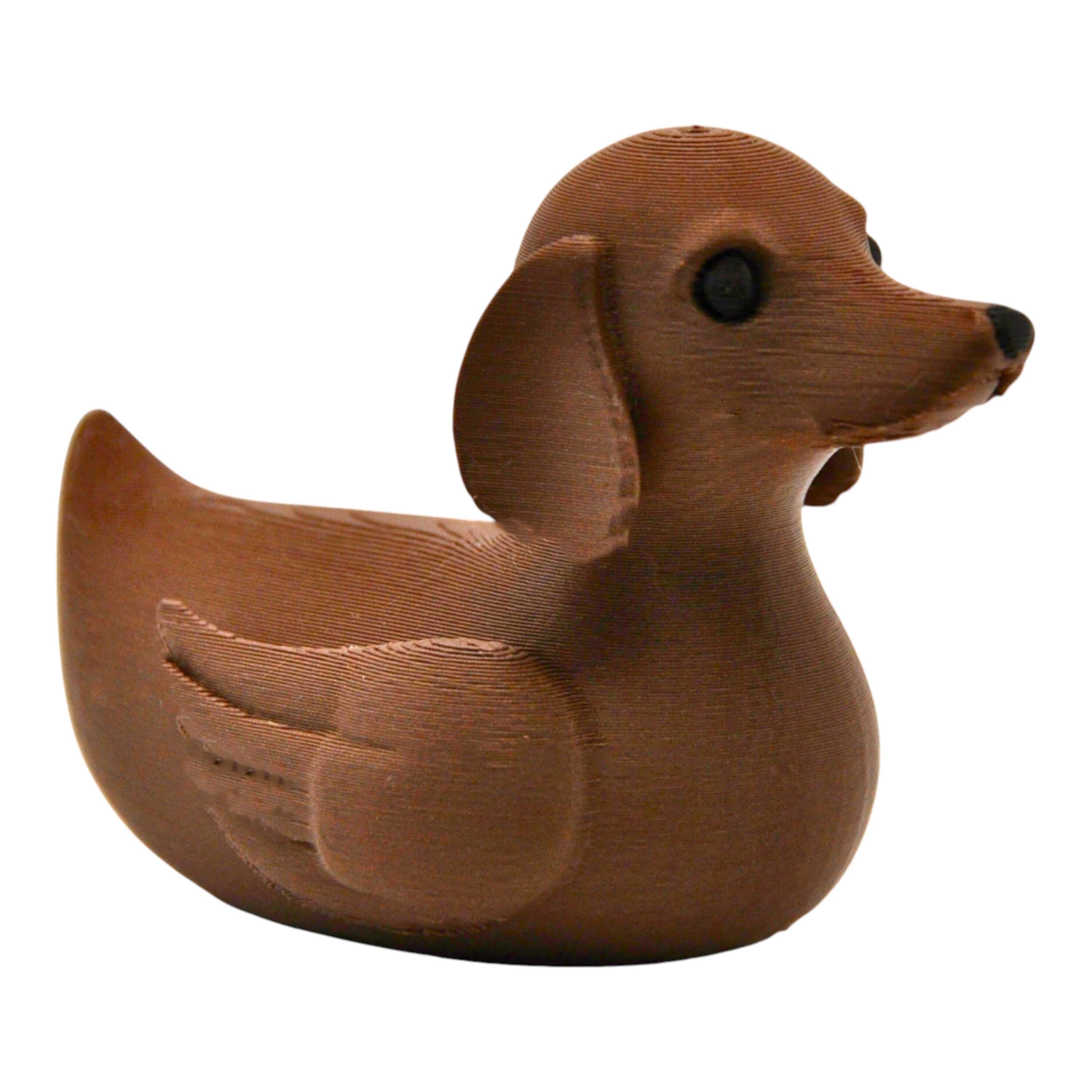 Dachshund Duck for Dog Lover Present Set Whimsical Home Accence Art Animal Sculpturet Piece