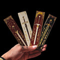 Blade Bookmark Set, 3D Printed in Red, White & Black for Readers
