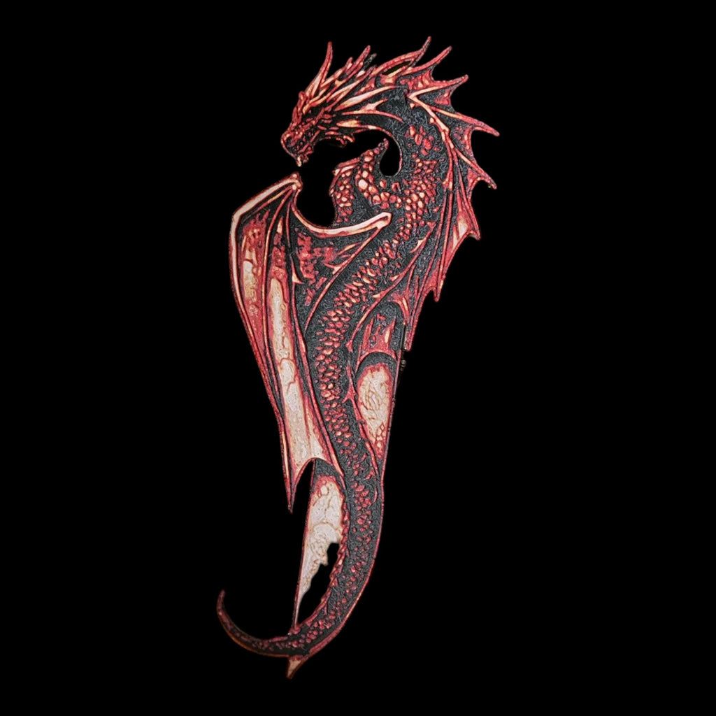 Wyvern Dragon Bookmarkes Set  #1 Crystal, # 2 Sea, #3 Crimson and #4 Forest