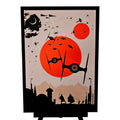 Star Wars Inspired Desk Ornament Sci-Fi DeathStar TIE Fighter Orange Sunset