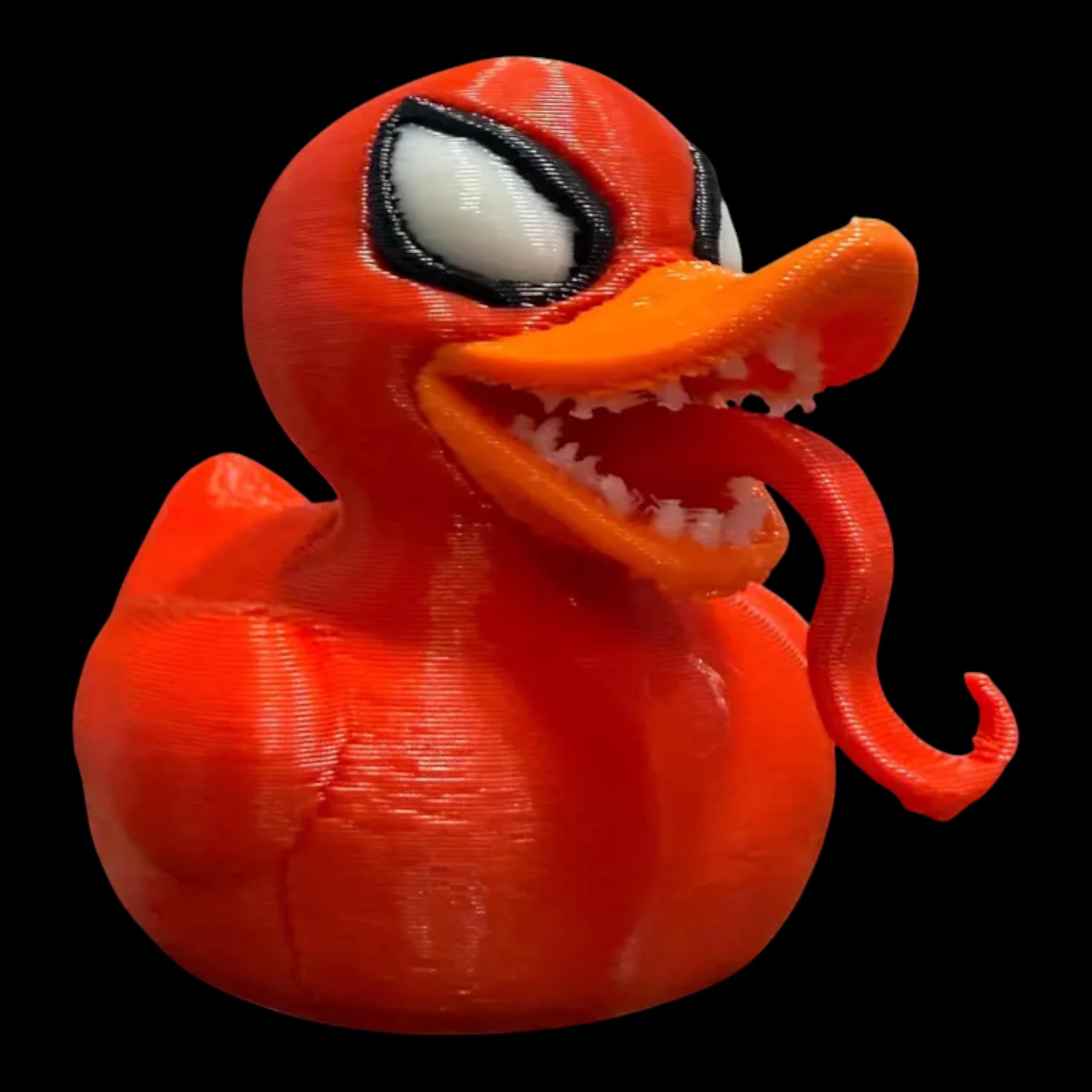 Red Carnage Duck 3D Printed Symbiote Figure Display Decoration Desk Accessory Marvel Comic Character