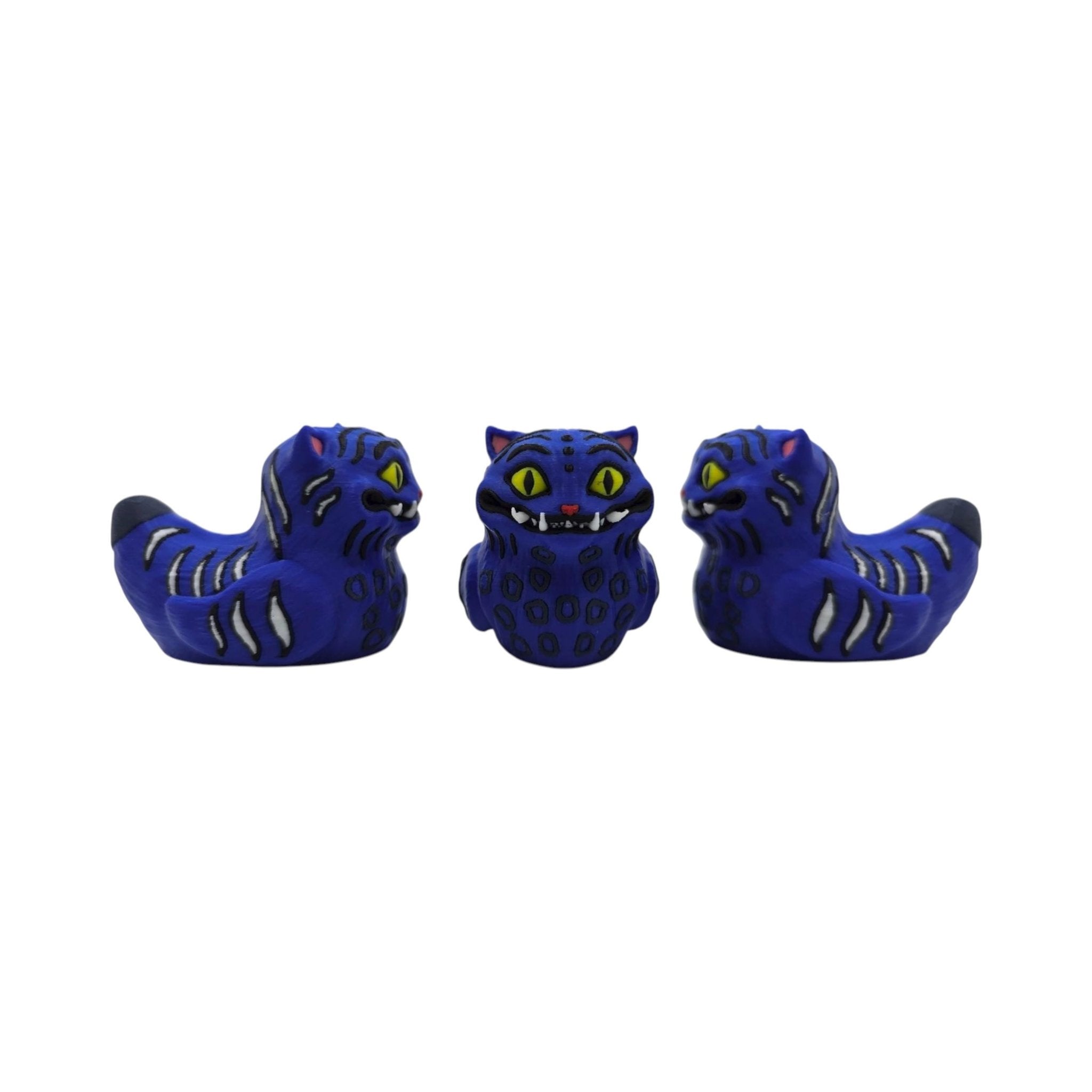 Inspired Blue Derp Tiger Duck Desk Accessory Kpop Fan Collectible Statue Jeep Duck Shelf Display Novelty - JM Designs