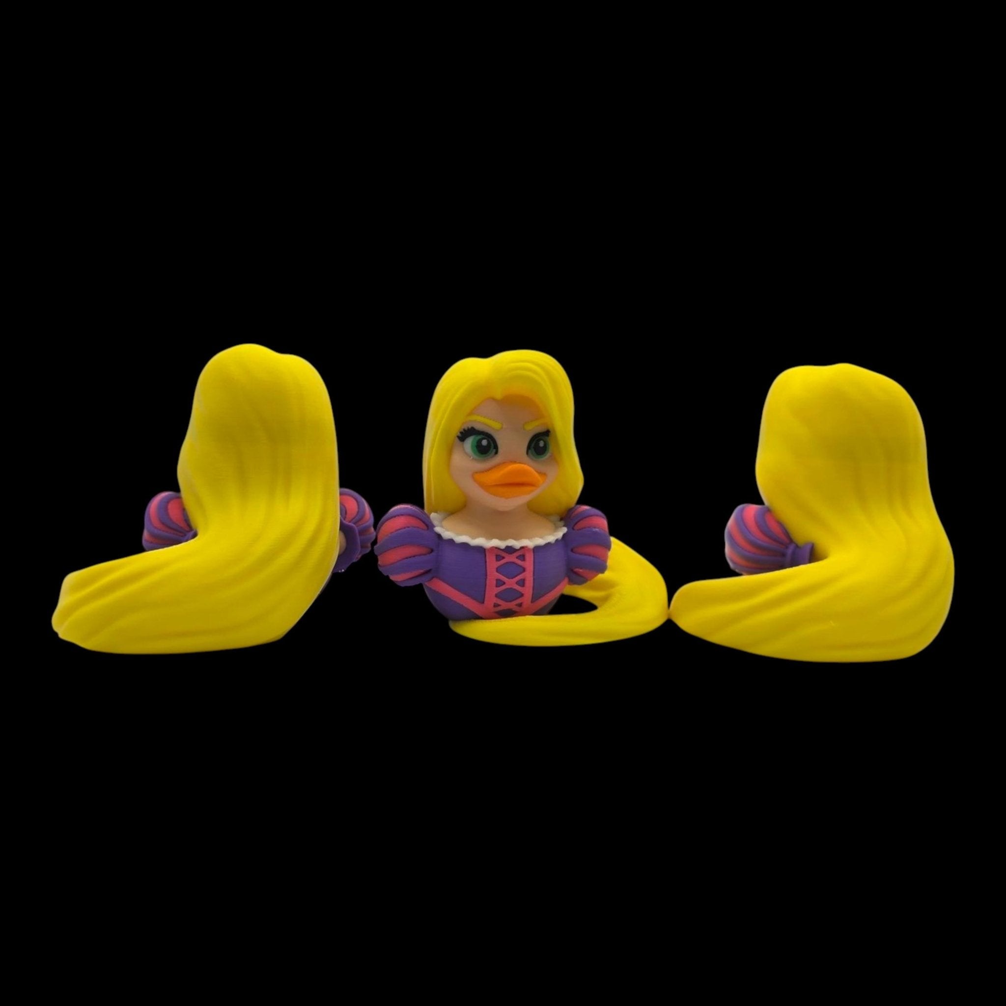 Inspired Rapunzel Tangled Duck Ornament Handcrafted Parody Duck Jeep Ducking 3d Printed Fairytale - JM Designs