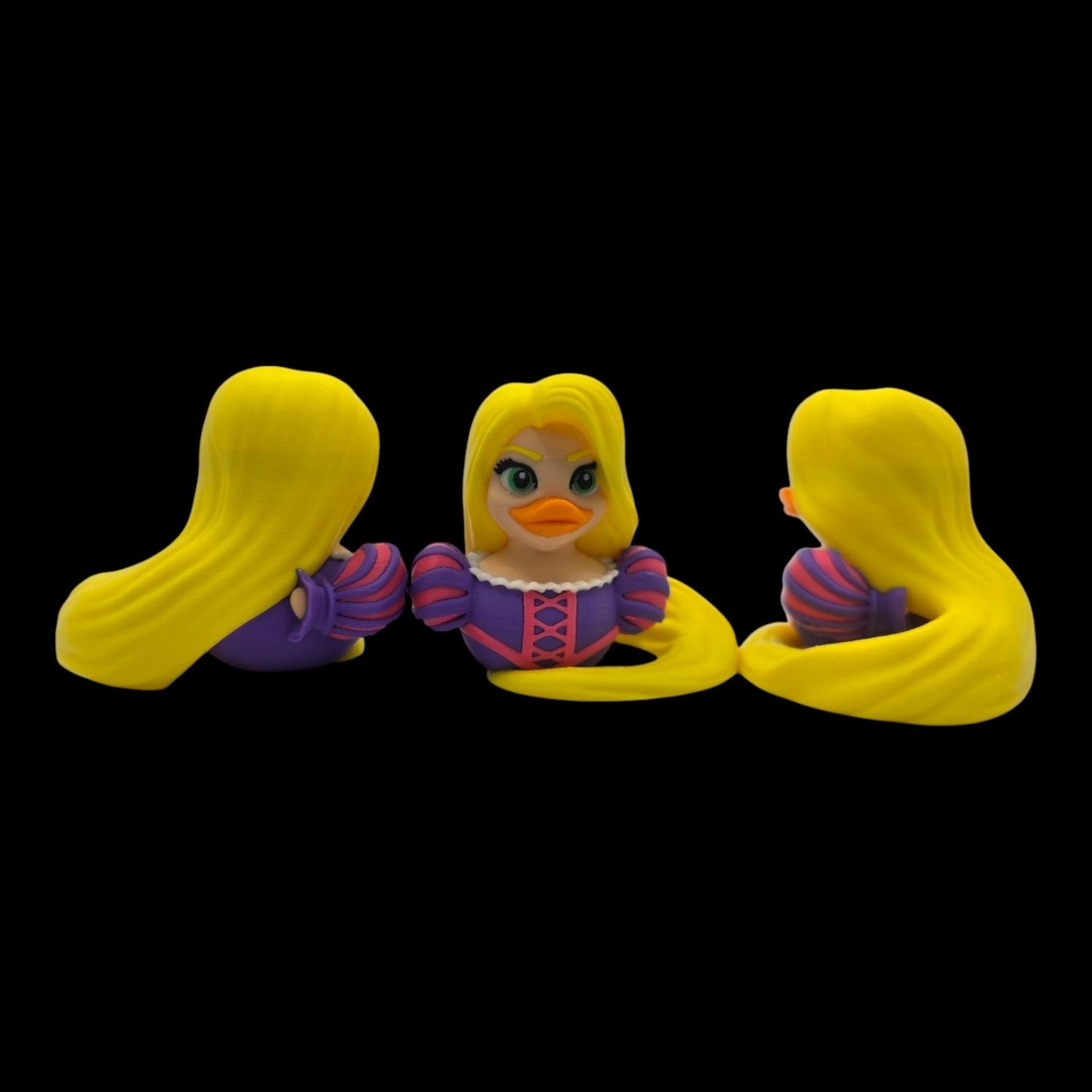 Inspired Rapunzel Tangled Duck Ornament Handcrafted Parody Duck Jeep Ducking 3d Printed Fairytale - JM Designs