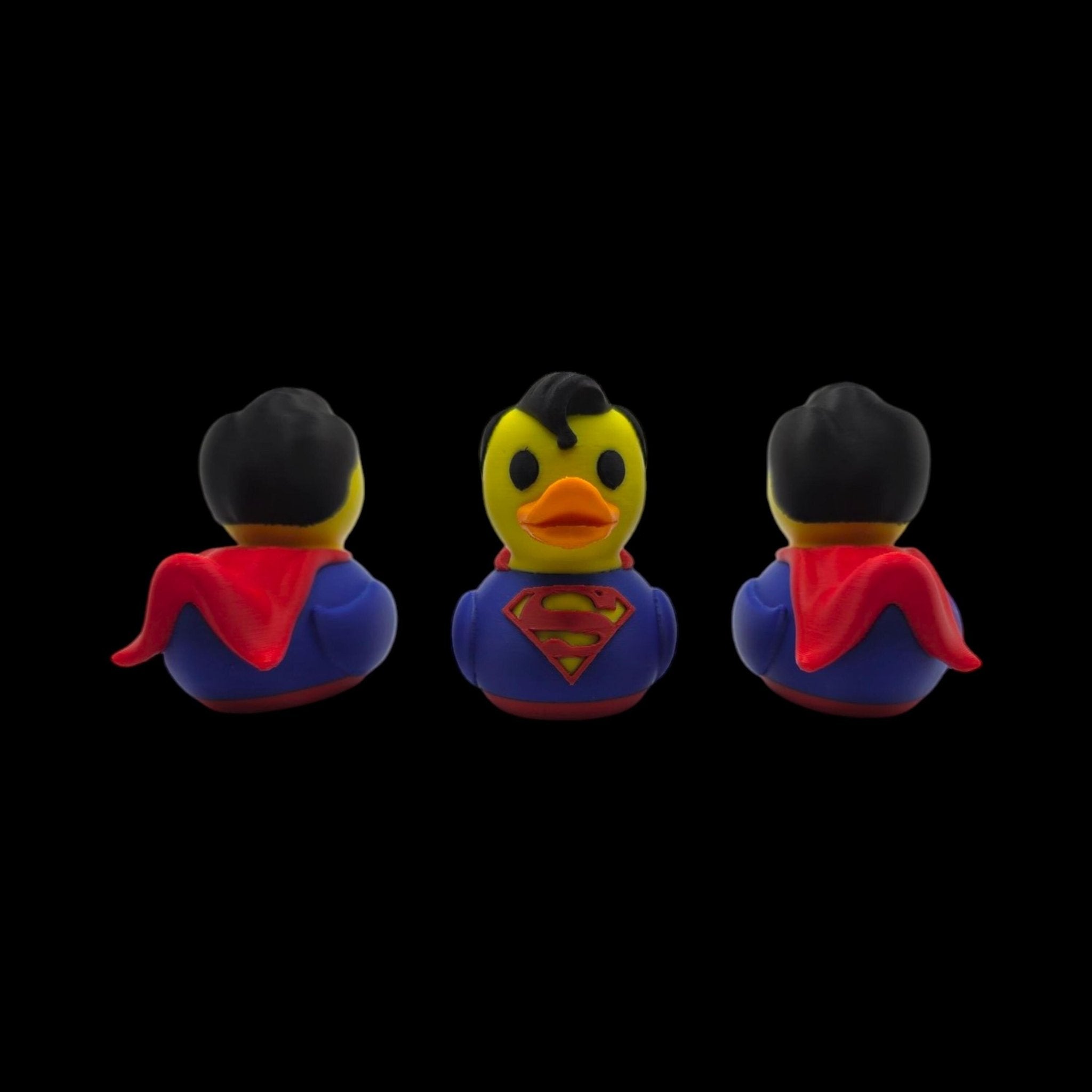 Inspired Superman Duck Collectible Superhero Fan Comic Hero Dashboard Miniature Jeep Ducking Novelty - JM Designs