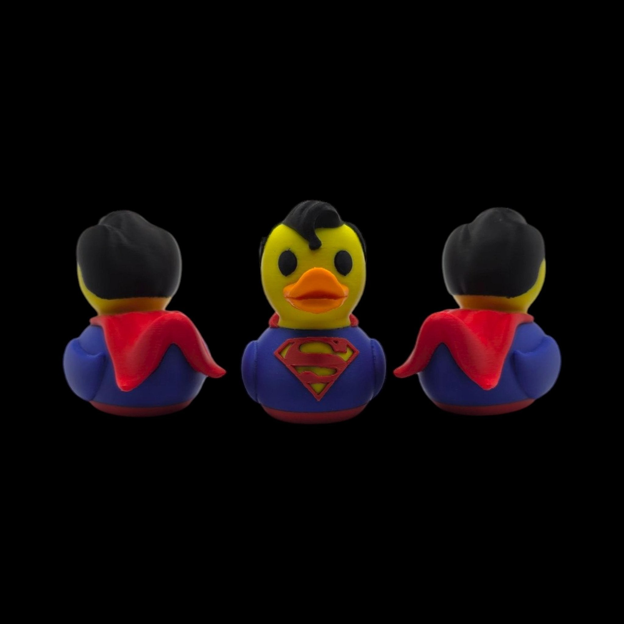 Inspired Superman Duck Collectible Superhero Fan Comic Hero Dashboard Miniature Jeep Ducking Novelty - JM Designs