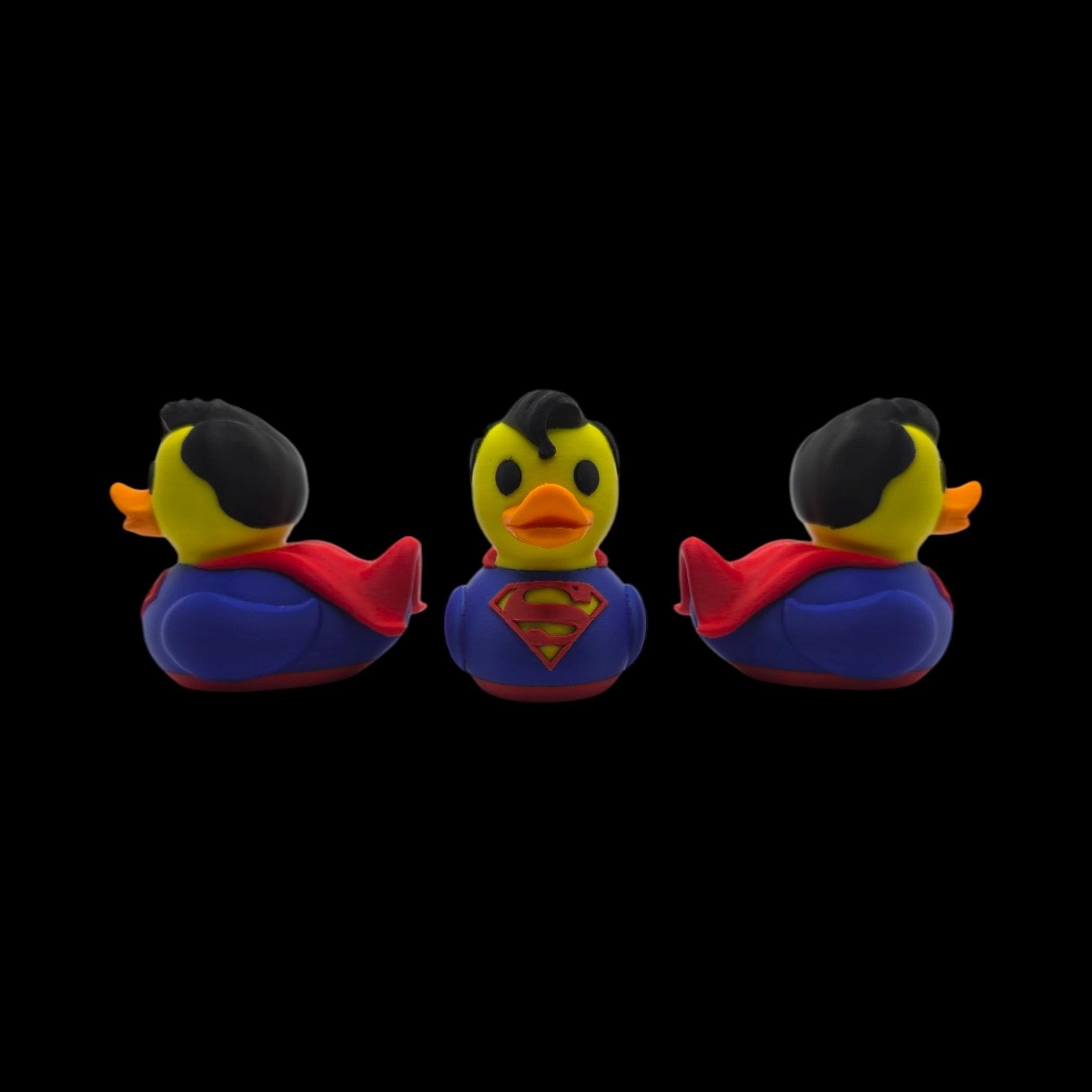 Inspired Superman Duck Collectible Superhero Fan Comic Hero Dashboard Miniature Jeep Ducking Novelty - JM Designs