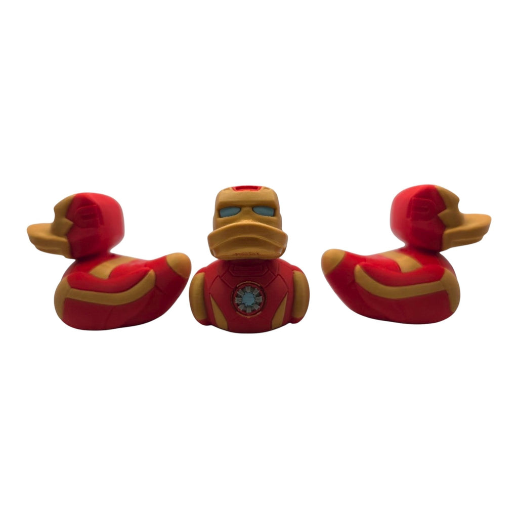 Iron Man Inspired Duck 3D Printed Collectible Figure Marvel Fan Unique Desk Toy Office Display Shelf Statue Avenger - JM Designs