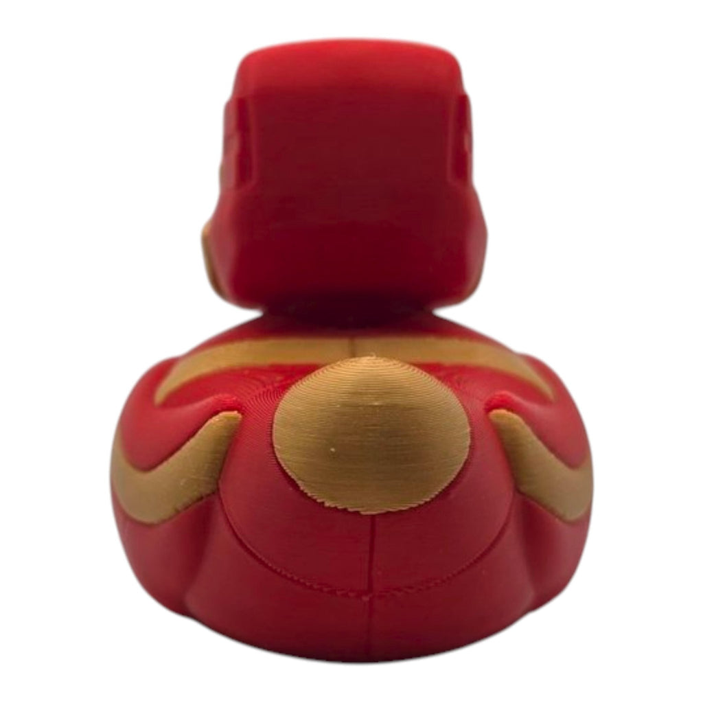 Iron Man Inspired Duck 3D Printed Collectible Figure Marvel Fan Unique Desk Toy Office Display Shelf Statue Avenger - JM Designs