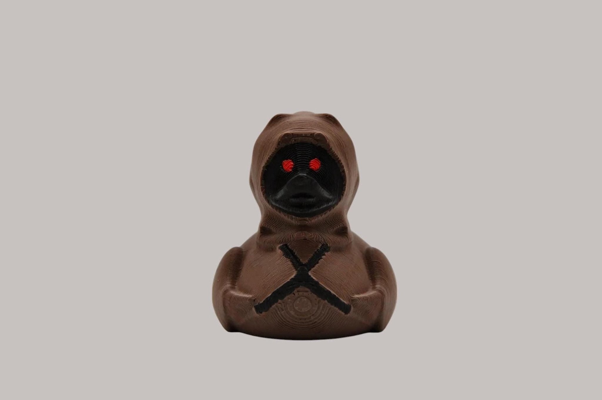 Jawa Rubber Duck Toy - 3D Printed Bath Accessory for Star Wars Fans - JM Designs