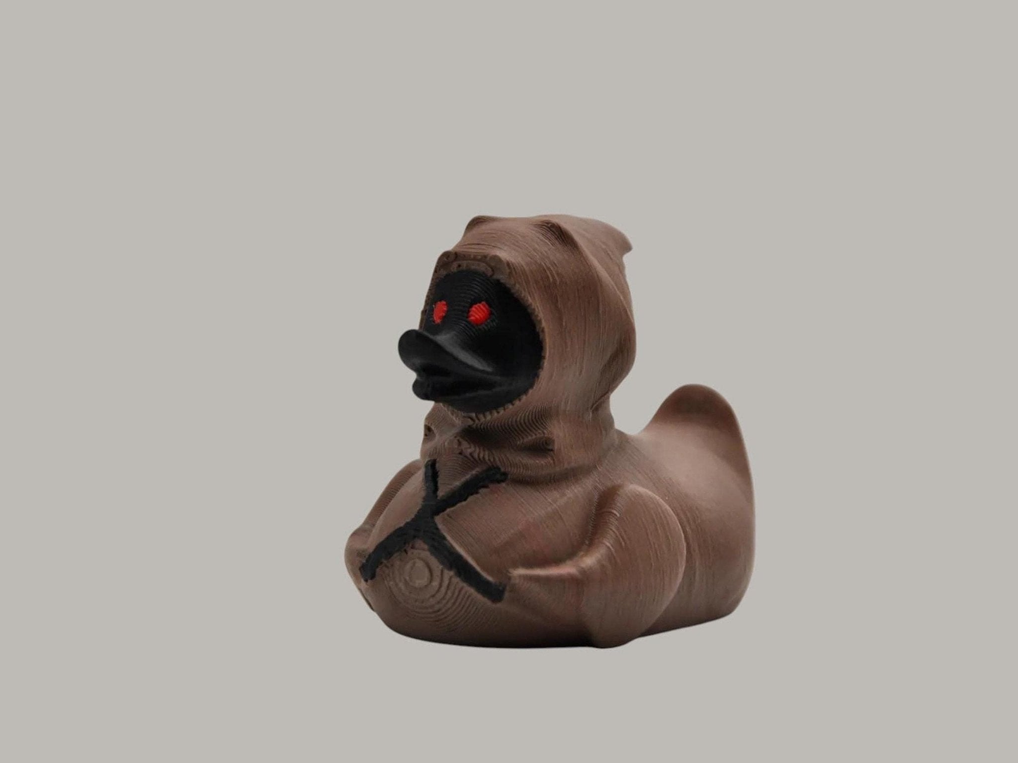 Jawa Rubber Duck Toy - 3D Printed Bath Accessory for Star Wars Fans - JM Designs