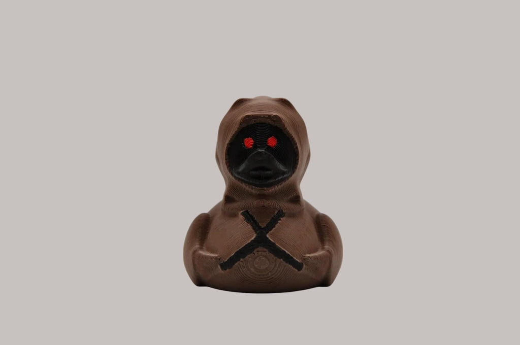 Jawa Rubber Duck Toy - 3D Printed Bath Accessory for Star Wars Fans - JM Designs