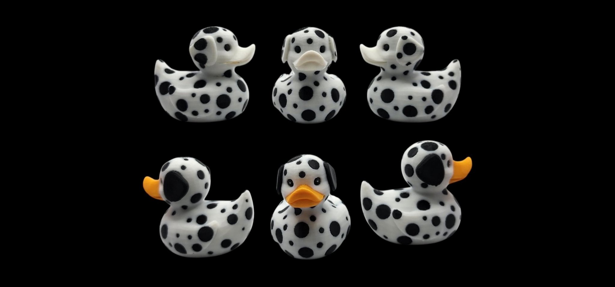 Jeep Dashboard Duck, Dalmatian Spotted 3D Printed Car Decoration - JM Designs