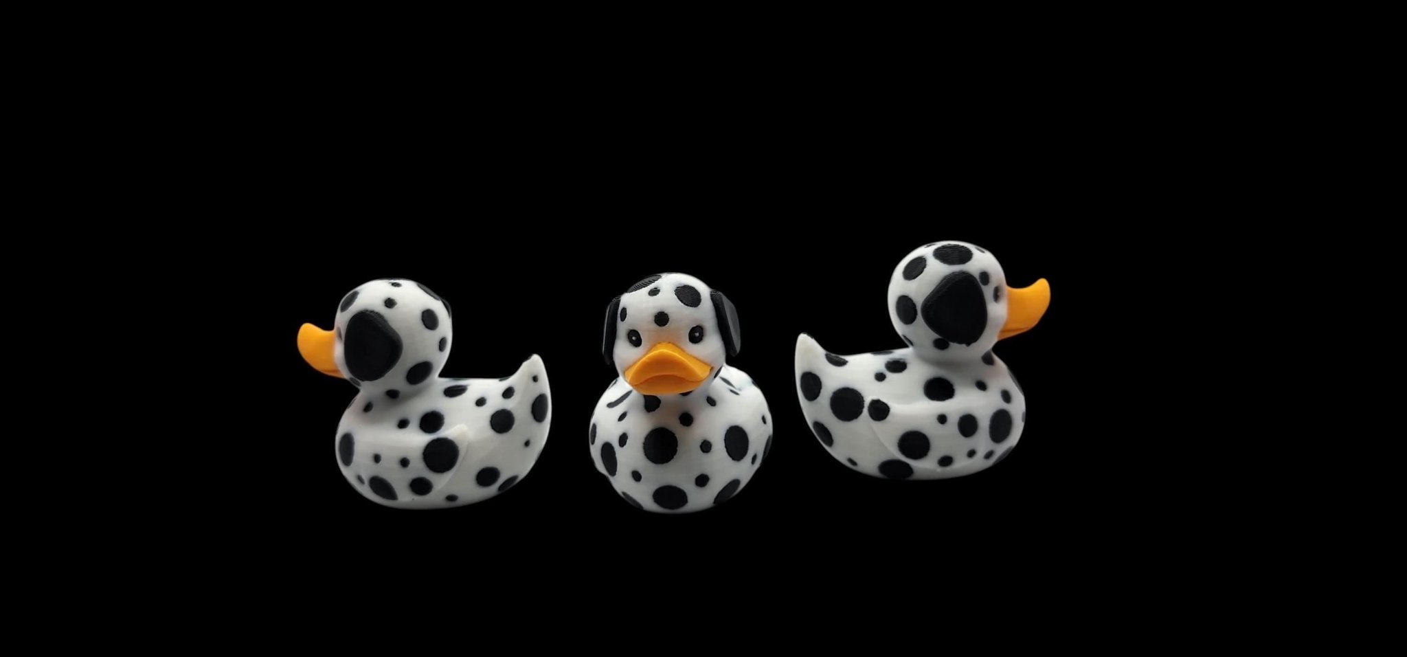 Jeep Dashboard Duck, Dalmatian Spotted 3D Printed Car Decoration - JM Designs