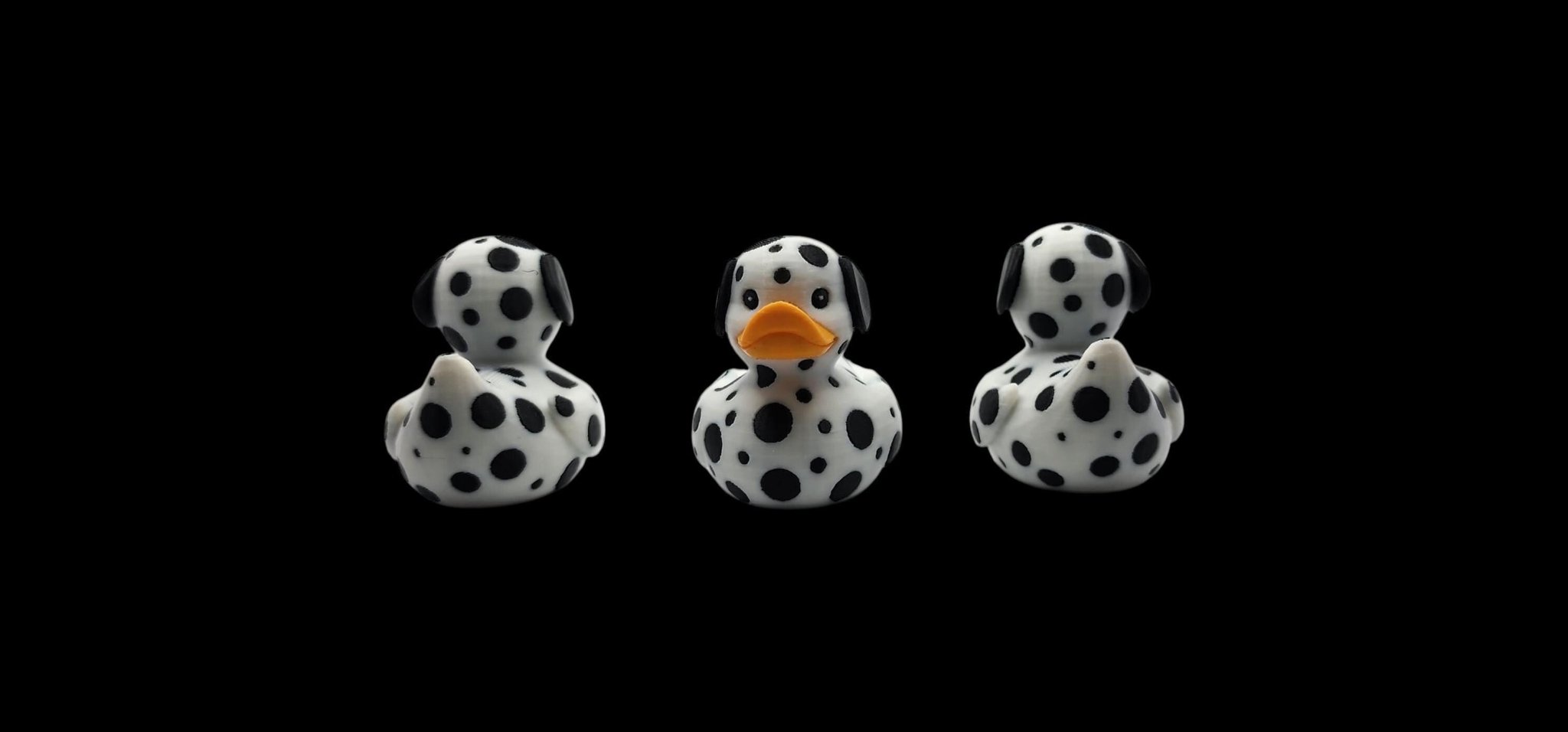 Jeep Dashboard Duck, Dalmatian Spotted 3D Printed Car Decoration - JM Designs
