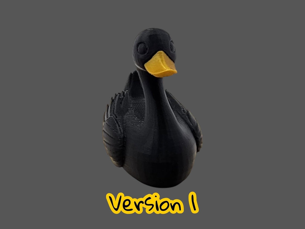 Jeep Ducking Figurine, Black Swan Duck Collectible Dashboard Ornament - JM Designs