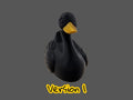 Jeep Ducking Figurine, Black Swan Duck Collectible Dashboard Ornament - JM Designs