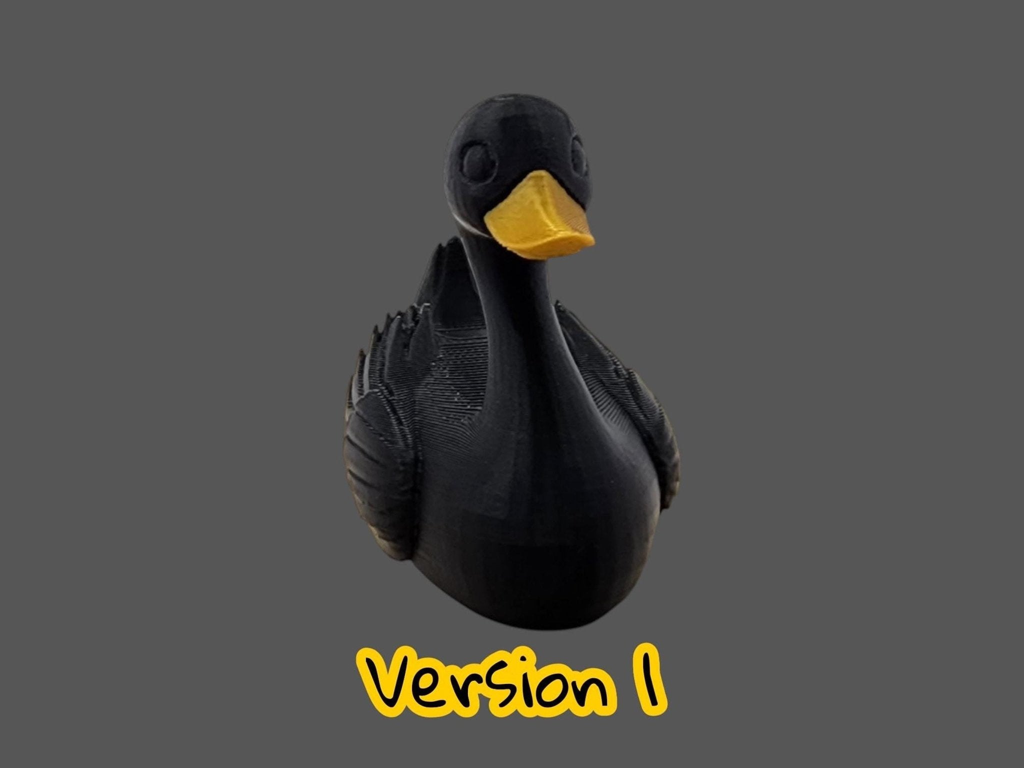 Jeep Ducking Figurine, Black Swan Duck Collectible Dashboard Ornament - JM Designs
