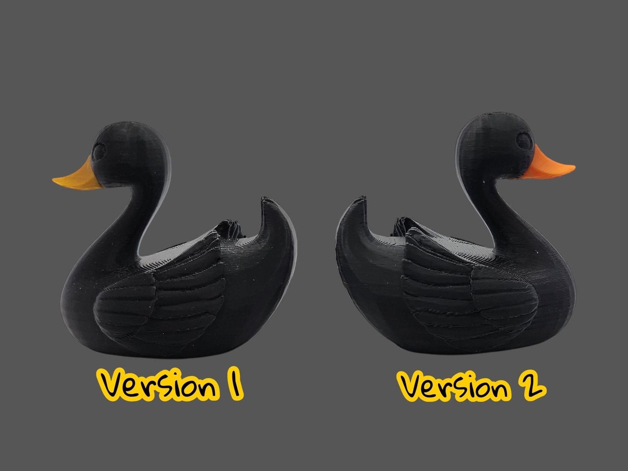 Jeep Ducking Figurine, Black Swan Duck Collectible Dashboard Ornament - JM Designs
