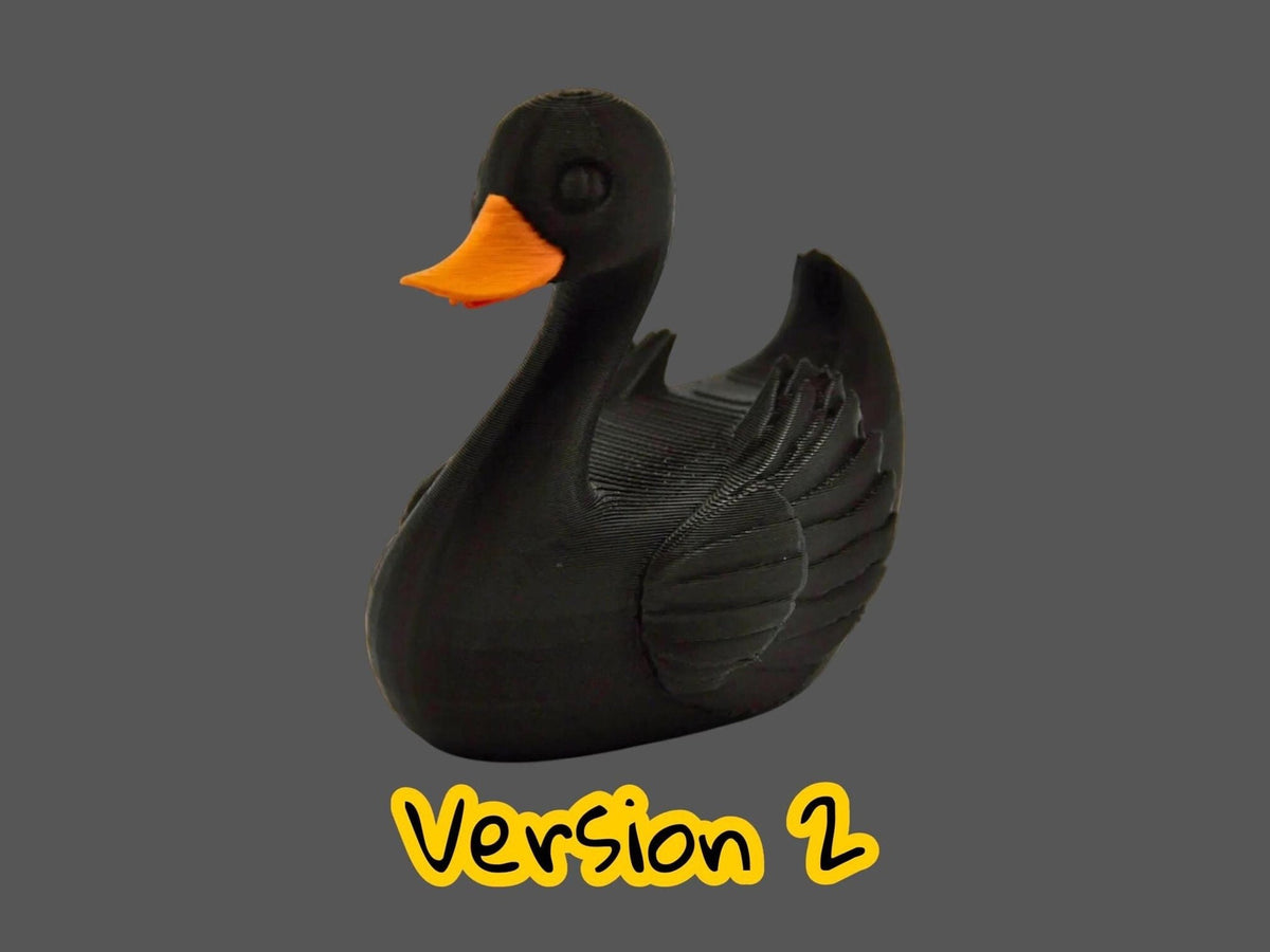 Jeep Ducking Figurine, Black Swan Duck Collectible Dashboard Ornament - JM Designs