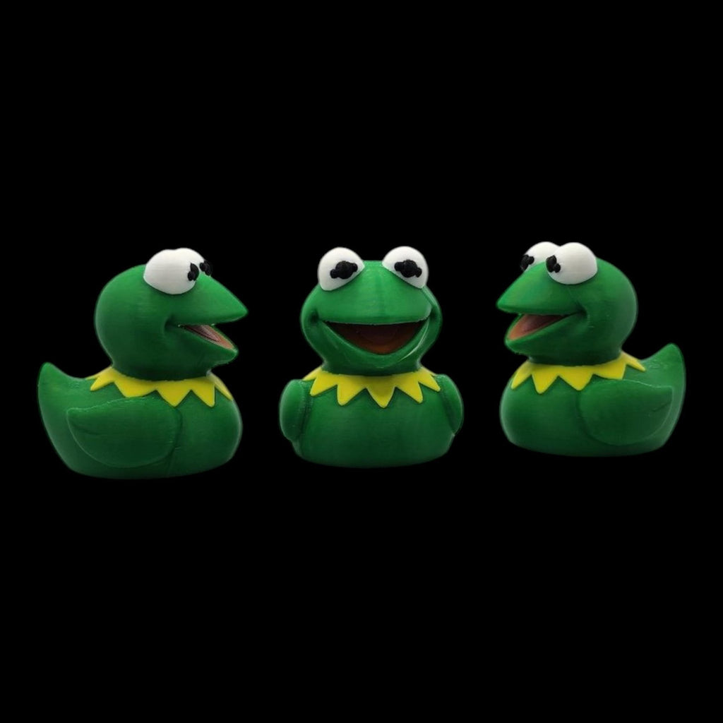 Kermit Duck Figure, 3D Printed Toy with Design for Desk Decor - JM Designs