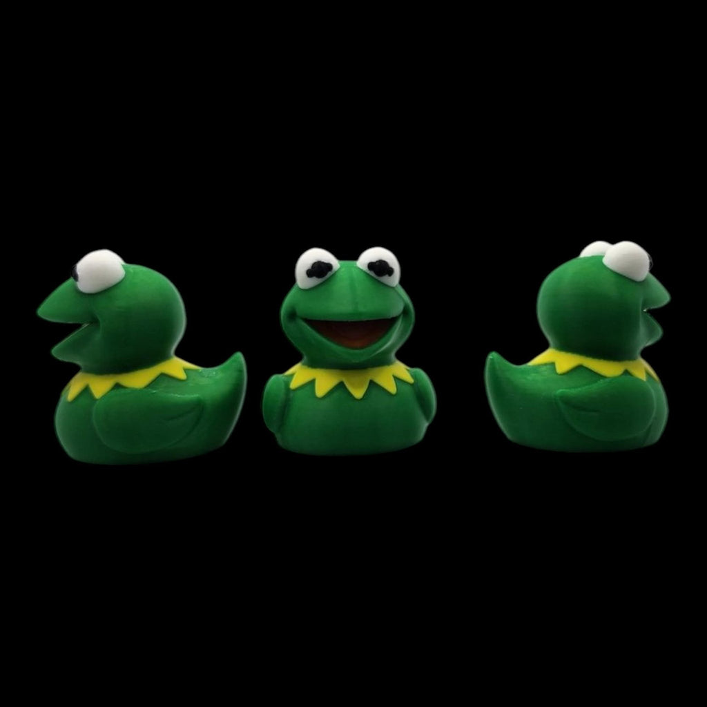 Kermit Duck Figure, 3D Printed Toy with Design for Desk Decor - JM Designs