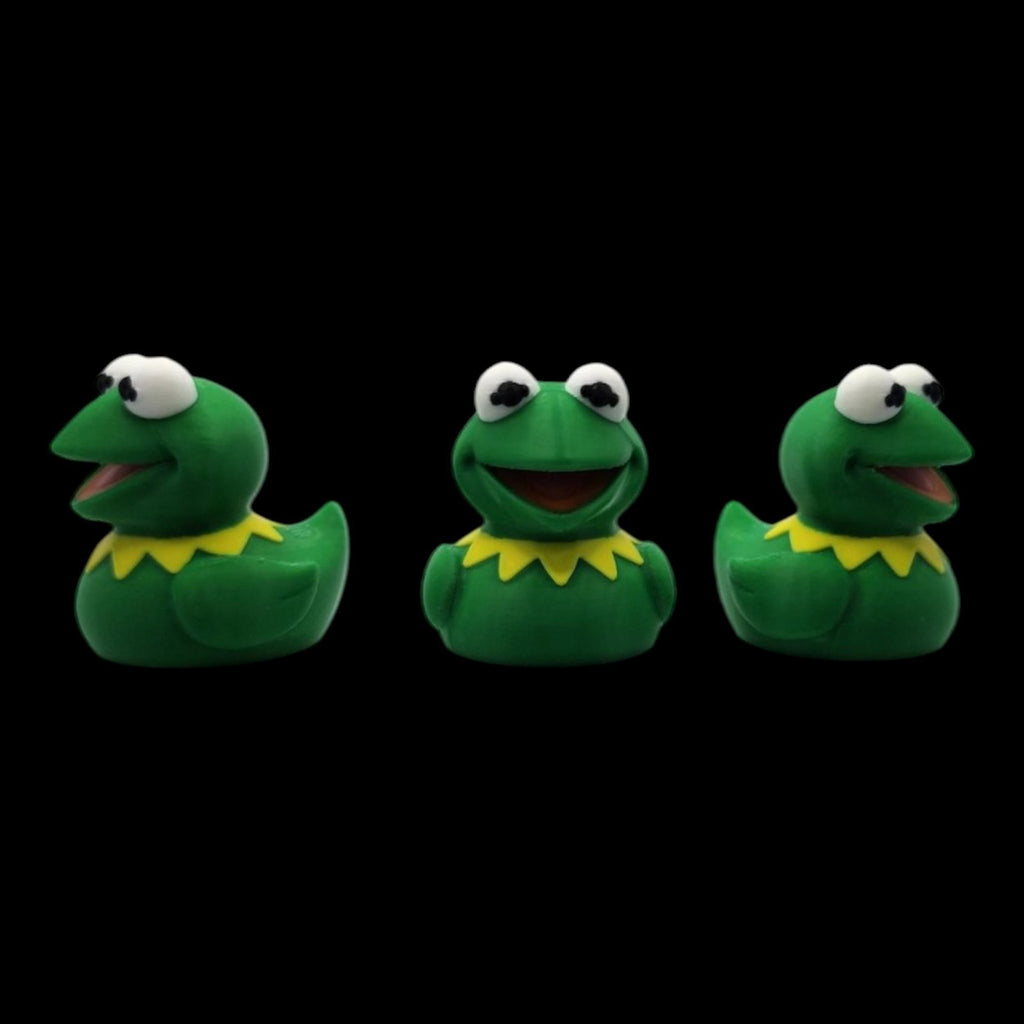 Kermit Duck Figure, 3D Printed Toy with Design for Desk Decor - JM Designs
