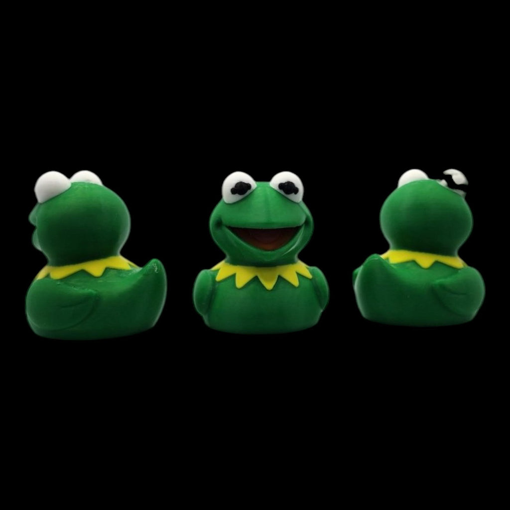 Kermit Duck Figure, 3D Printed Toy with Design for Desk Decor - JM Designs