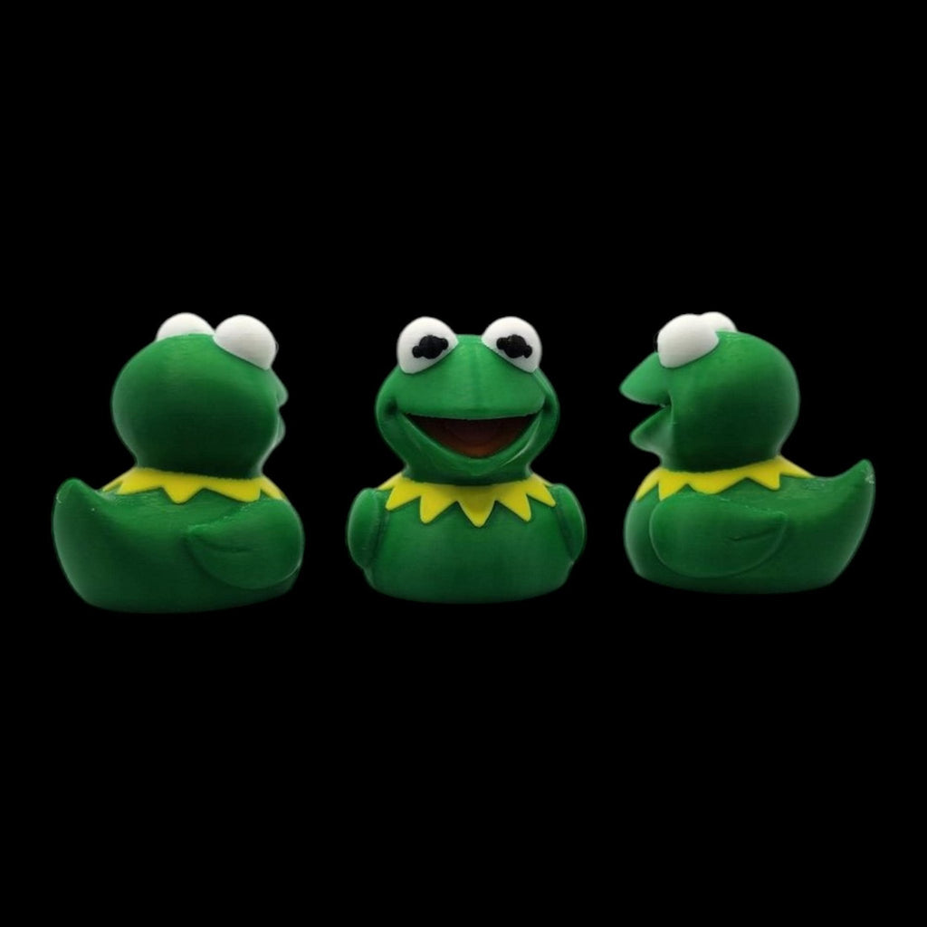 Kermit Duck Figure, 3D Printed Toy with Design for Desk Decor - JM Designs