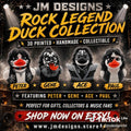 Kiss Duck Figurine, 3D Printed Collectible with Iconic Rock Star Design - JM Designs