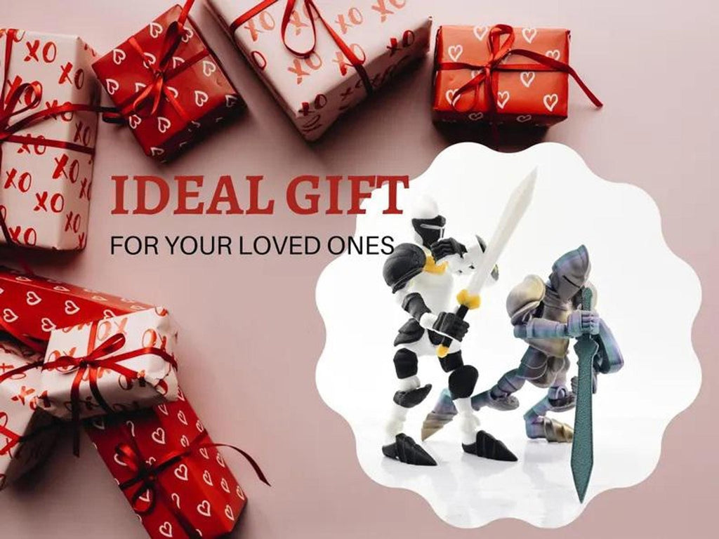 Knight Action Figure: Custom 3D Printed Medieval Toy with Articulated Joints - JM Designs