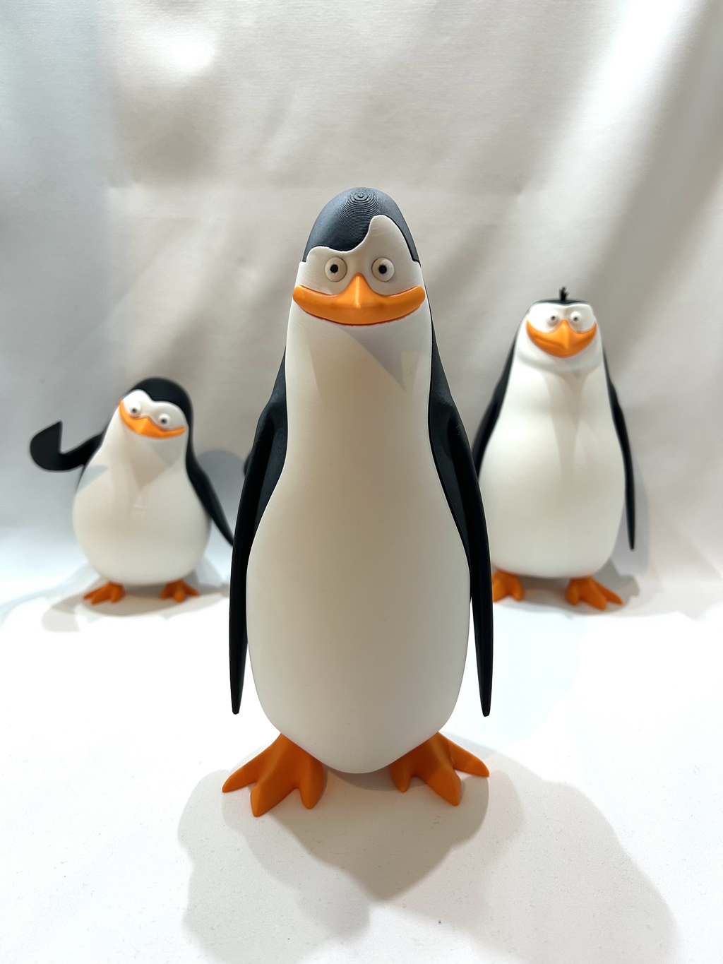Madagascar Penguins Figures Handmade 3D Print