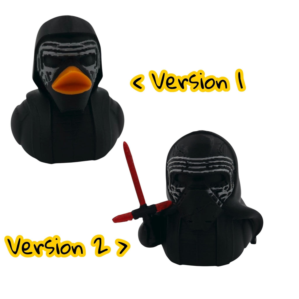 Kylo-ren Inspired Star Wars Duck Bathroom Decoration Desk Display Shelf Decor Character Mashup Figure - JM Designs