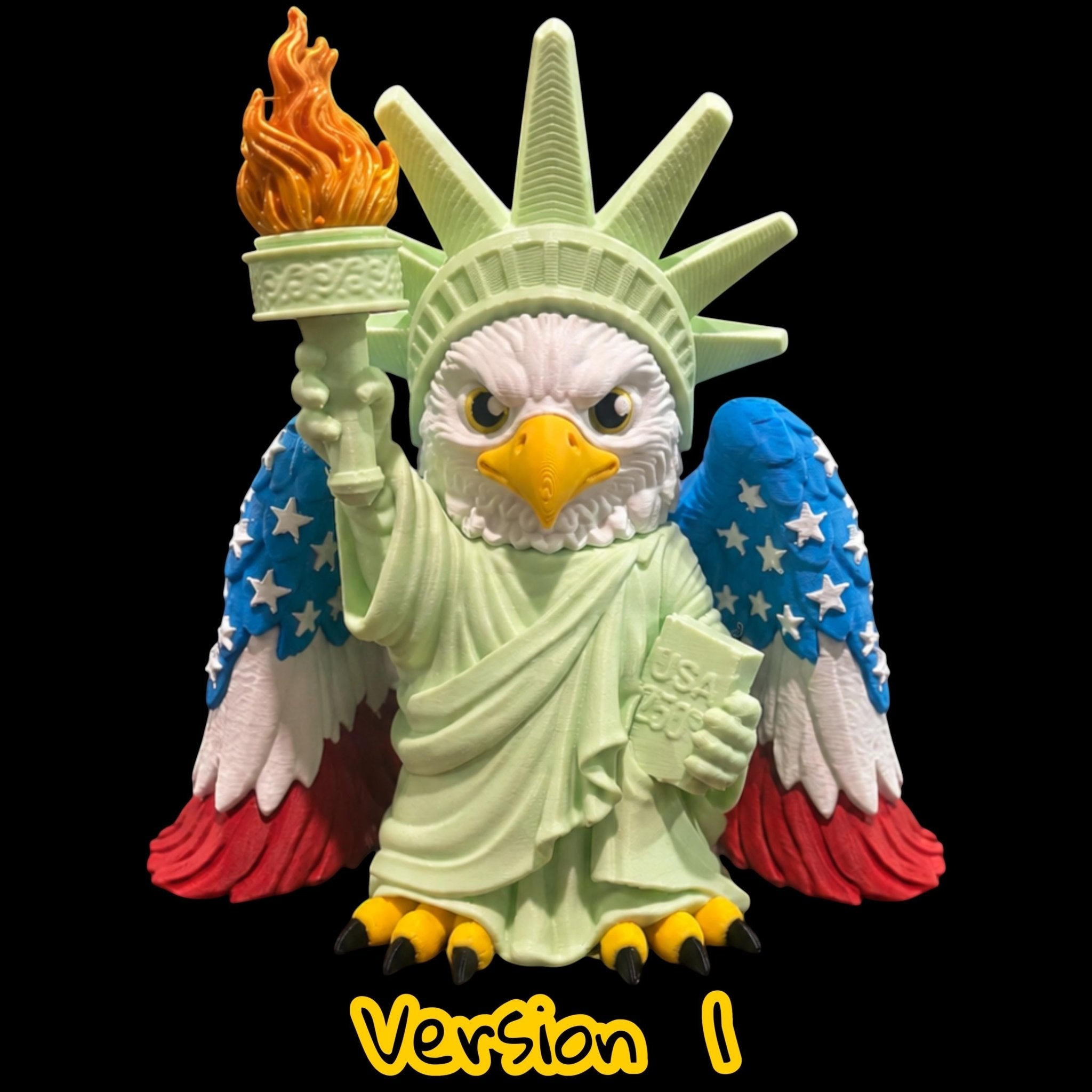 Liberty Eagle 250th Anniversary Limited Edition 3d Printed Desk Pal Standing Tall Patriotic Americana Flag Wing American Independence Day - JM Designs