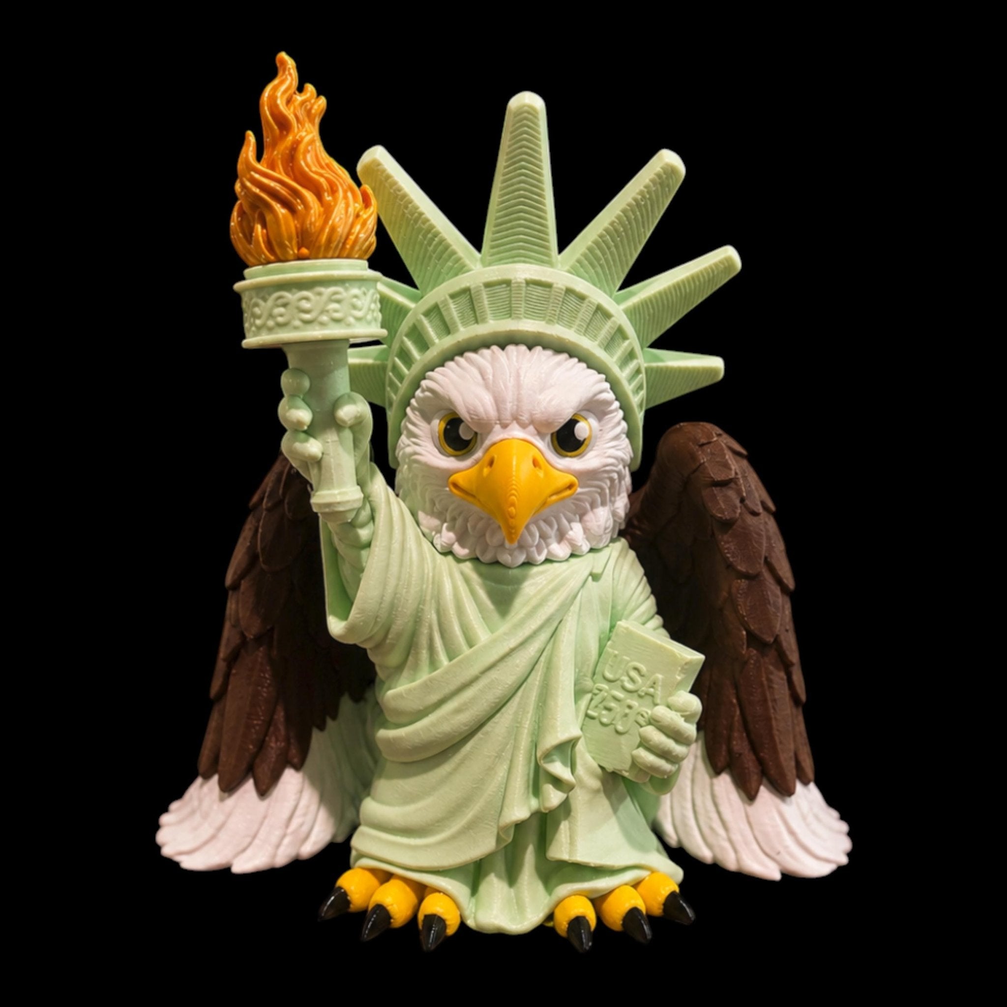 Liberty Eagle 250th Anniversary Limited Edition 3d Printed Desk Pal Standing Tall Patriotic Americana Flag Wing American Independence Day - JM Designs
