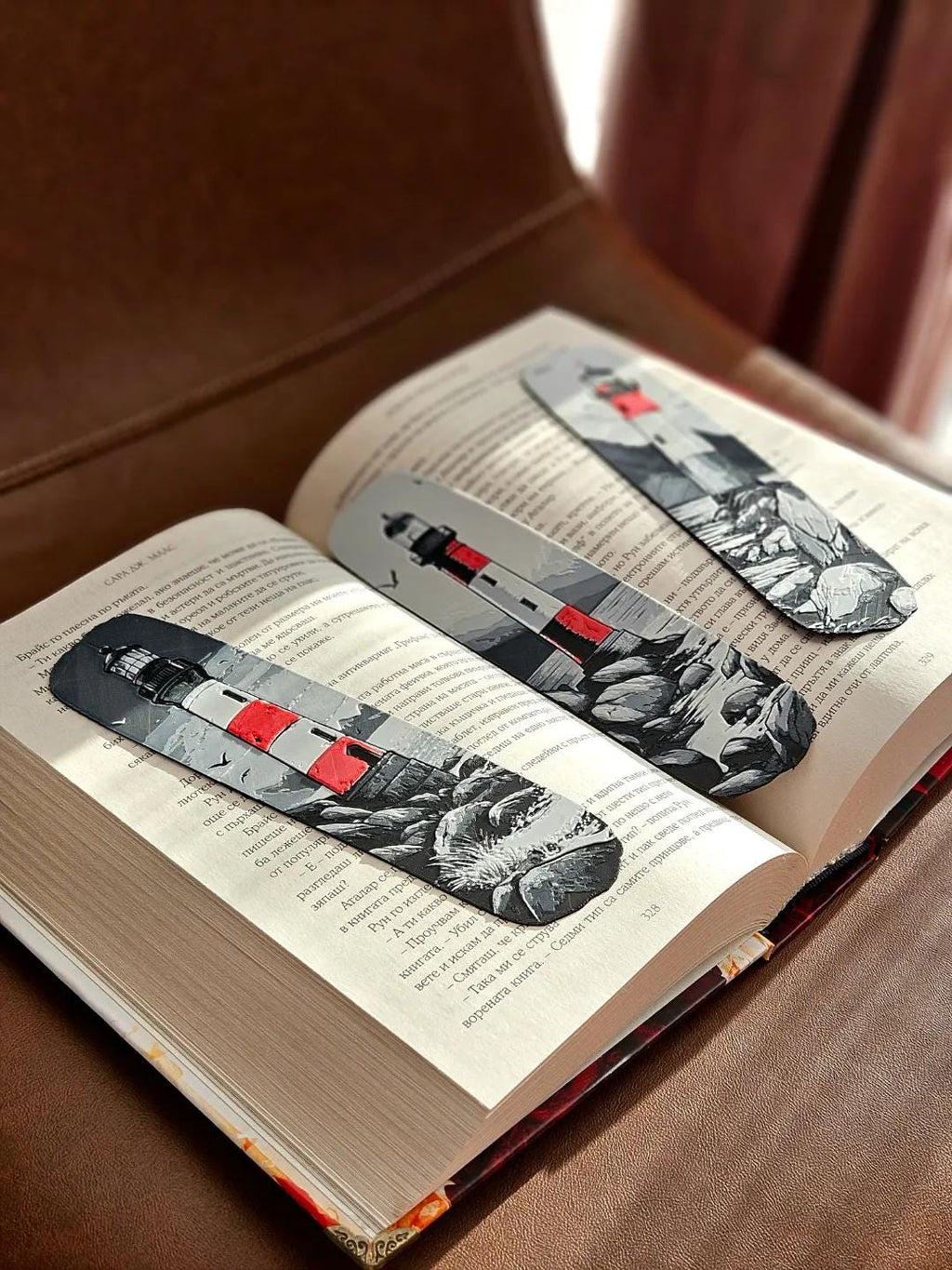 Lighthouse Bookmarks: Coastal Nautical Set, 3D Printed - JM Designs