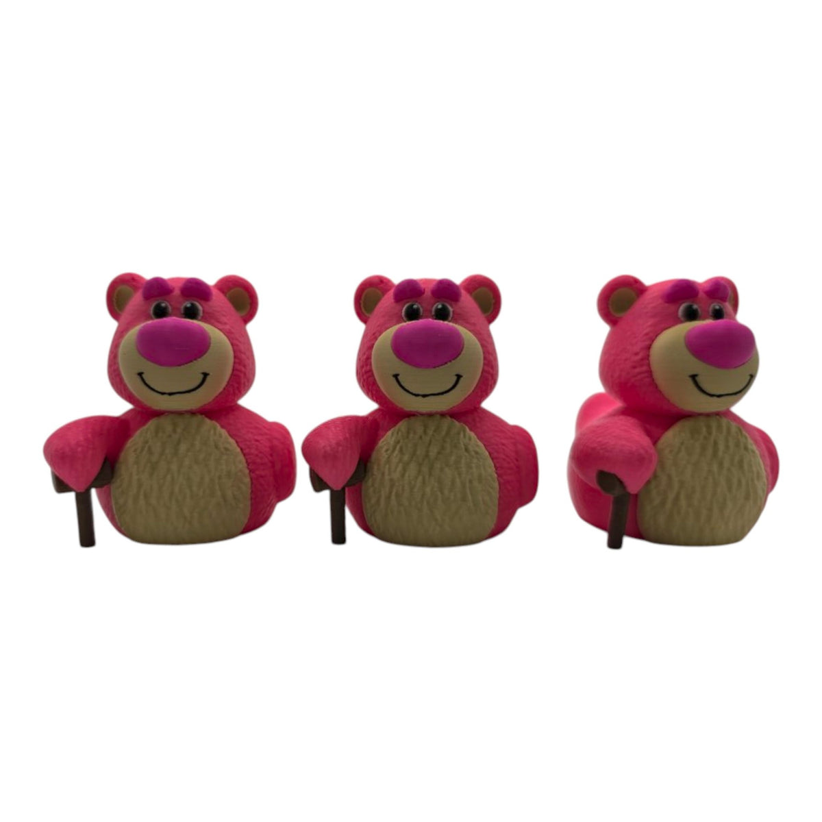 Lotso Inspired Duck Toy Story Collectible Duck Figurine Desk Ornament Piece Miniature Table Accent Disney Fan Movie Inspired