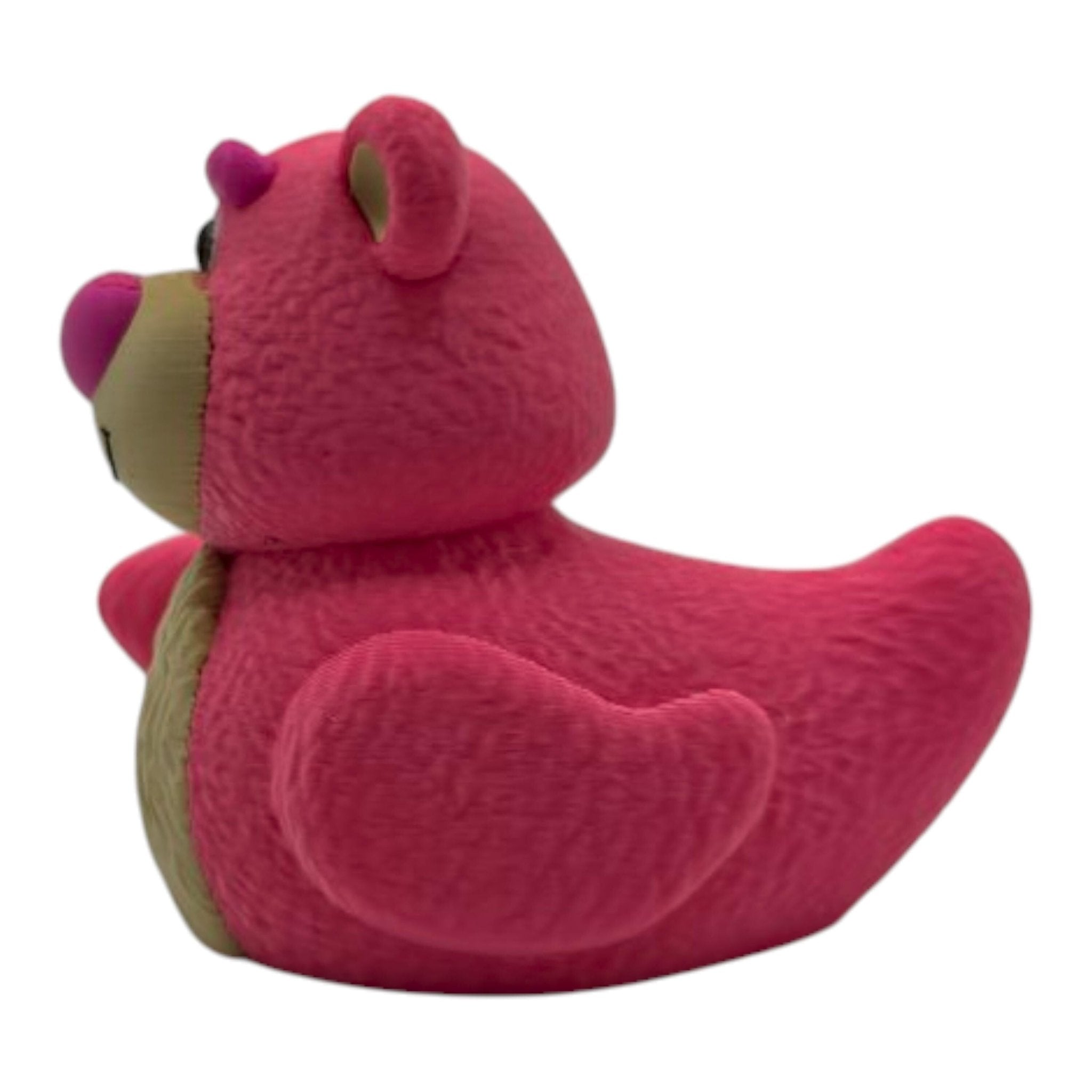 Lotso Inspired Duck Toy Story Collectible Duck Figurine Desk Ornament Piece Miniature Table Accent Disney Fan Movie Inspired - JM Designs