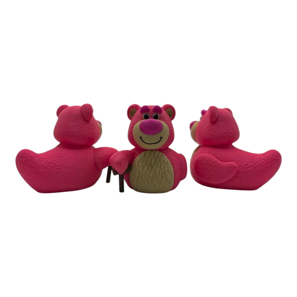 Lotso Inspired Duck Toy Story Collectible Duck Figurine Desk Ornament Piece Miniature Table Accent Disney Fan Movie Inspired - JM Designs