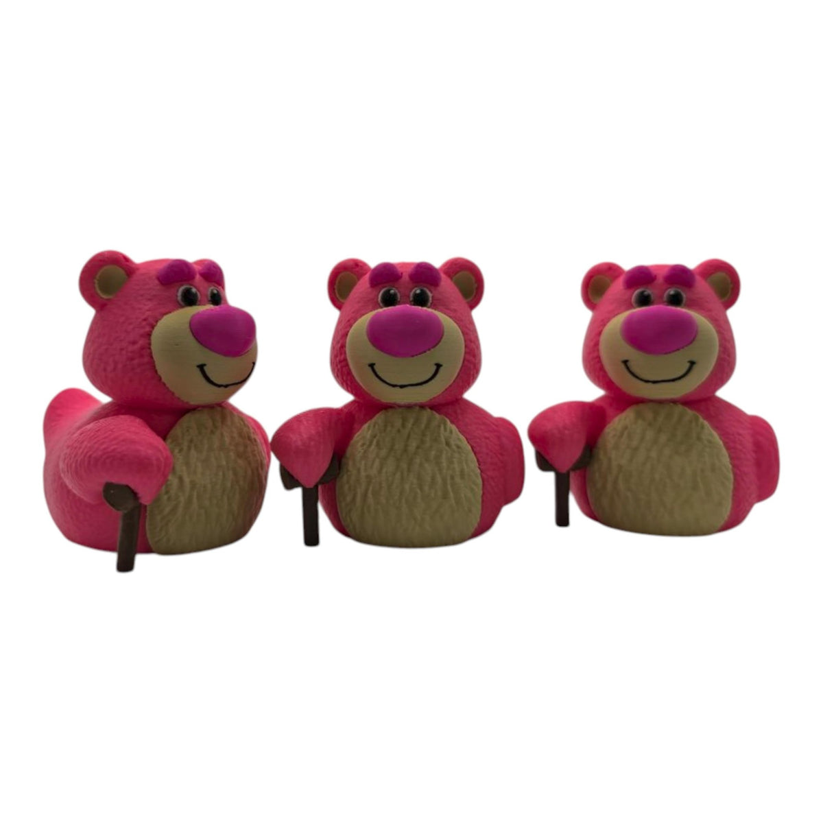 Lotso Inspired Duck Toy Story Collectible Duck Figurine Desk Ornament Piece Miniature Table Accent Disney Fan Movie Inspired