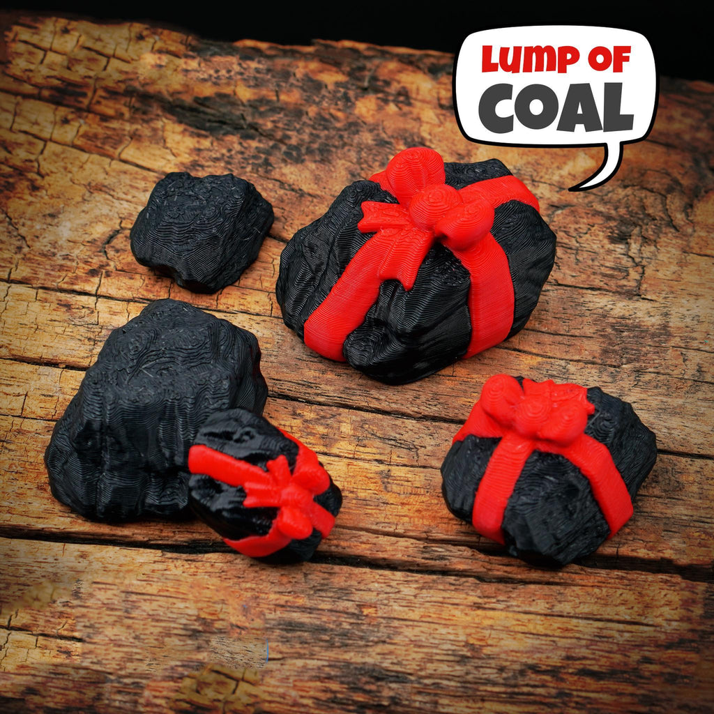 Lump of Coal Gift, Funny Naughty List Gag Christmas - JM Designs