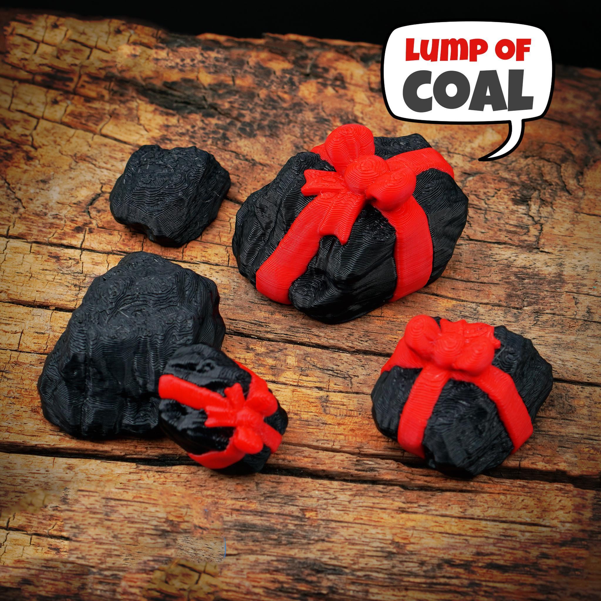 Lump of Coal Gift, Funny Naughty List Gag Christmas - JM Designs