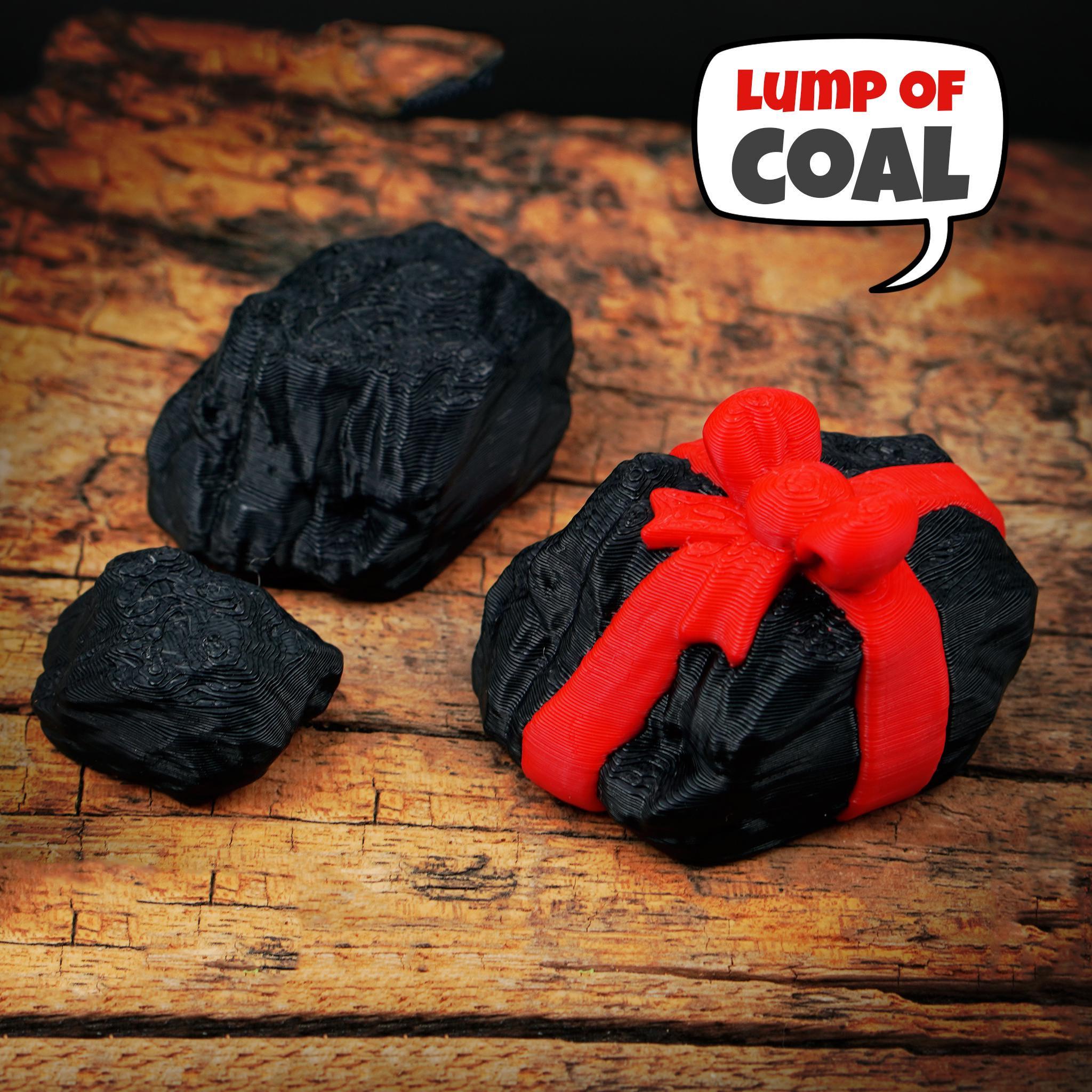 Lump of Coal Gift, Funny Naughty List Gag Christmas - JM Designs
