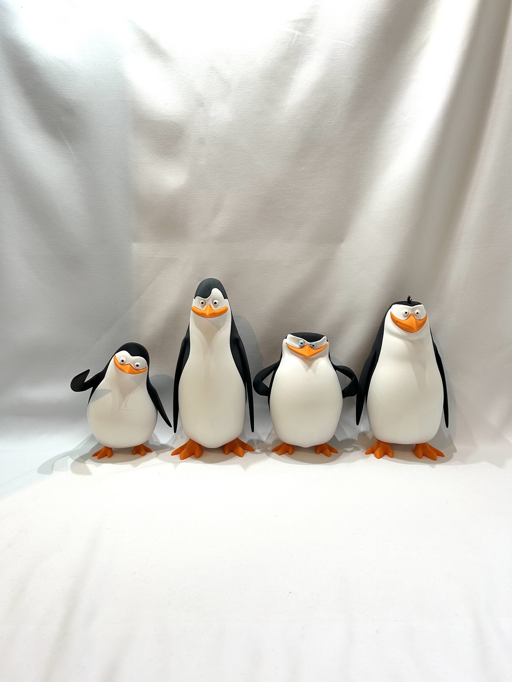 Madagascar Penguins Figures Handmade 3D Print